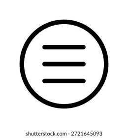 Ilustración de diseño de símbolo de Vector de icono de menú