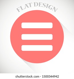 Menu Icon vector  in trendy flat style isolated on gray background, for your web site design, app, logo, UI.Menu Icon vector  illustration, web menuMenu Icon vector . concept web buttons 