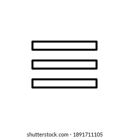 Menu Icon vector. web menu icon. hamburger menu symbol