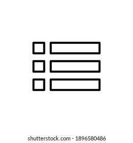 Menu Icon vector. web menu icon. hamburger menu symbol