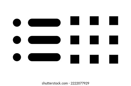 Menu Icon vector for web and mobile app. web menu sign and symbol. hamburger menu symbol