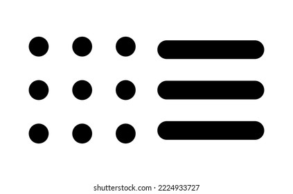 Menu Icon vector for web and mobile app. web menu sign and symbol. hamburger menu symbol