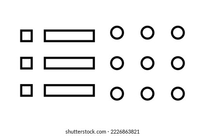 Menu Icon vector for web and mobile app. web menu sign and symbol. hamburger menu symbol