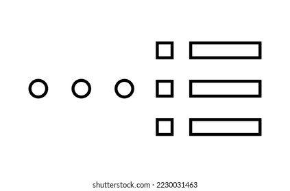 Menu Icon vector for web and mobile app. web menu sign and symbol. hamburger menu symbol
