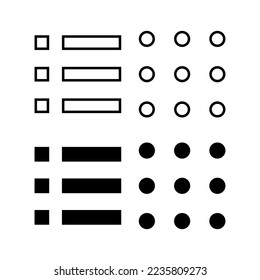Menu Icon vector for web and mobile app. web menu sign and symbol. hamburger menu symbol