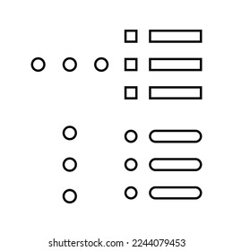 Menu Icon vector for web and mobile app. web menu sign and symbol. hamburger menu symbol