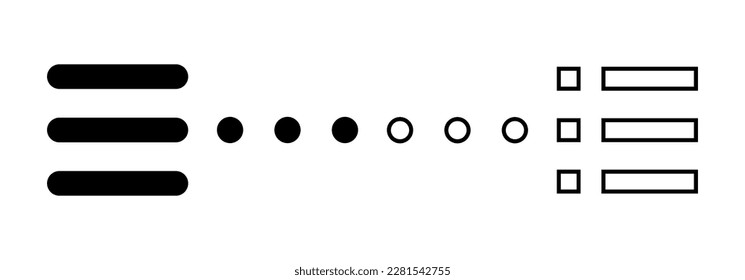 Menu Icon vector for web and mobile app. web menu sign and symbol. hamburger menu symbol