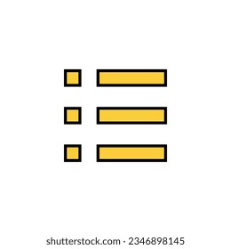 Menu Icon vector for web and mobile app. web menu sign and symbol. hamburger menu symbol