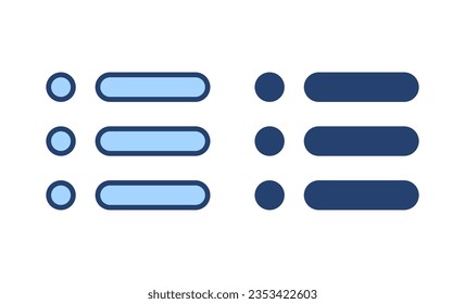 Menu icon vector. web menu sign and symbol. hamburger menu symbol