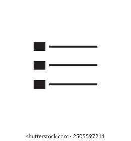 Vector del icono del menú, ilustración de estilo de moda del signo del menú del Web para el Web y el App en el fondo blanco.. eps