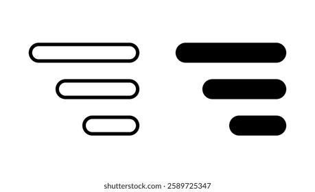 Menu icon vector. web menu sign and symbol. hamburger menu symbol