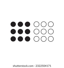 Menu Icon. web menu. icon editable stroke, sign, symbol outline line button isolated on white