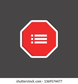 menu icon. web sign