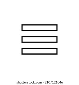 Menüsymbol. Web-Menüzeichen und -Symbol. Hamburger-Menü-Symbol