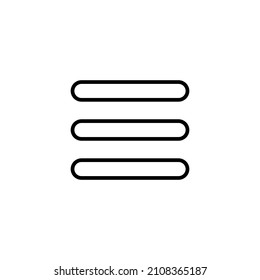 Icono de menú. símbolo y signo de menú web. símbolo del menú hamburguesa