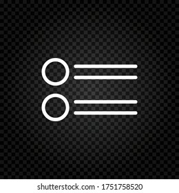 Menu icon.Gallery view Display options icons set - list, grid.Square settings icon. Simple illustration for UI and UX, website or mobile application
