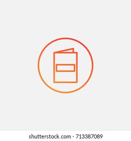 Menu icon.gradient illustration isolated vector sign symbol