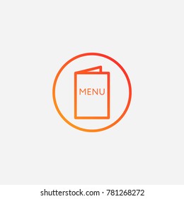 Menu icon.gradient illustration isolated vector sign symbol