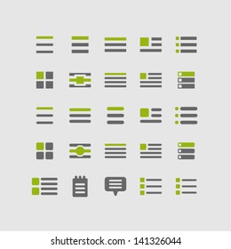 Menu icons