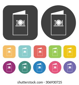 Menu icons set. Vector Illustration eps10