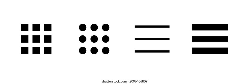 Menu Icons set. web menu sign and symbol. hamburger menu symbol