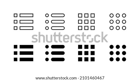 Menu Icons set. web menu sign and symbol. hamburger menu symbol