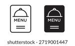 Menu icons, vector symbols. filled flat sign