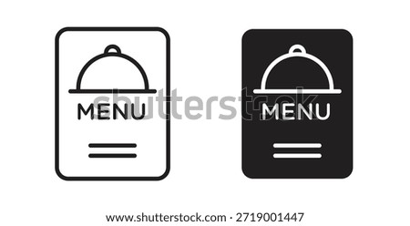 Menu icons, vector symbols. filled flat sign