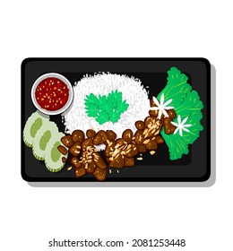 
menu image Thai food cartoon