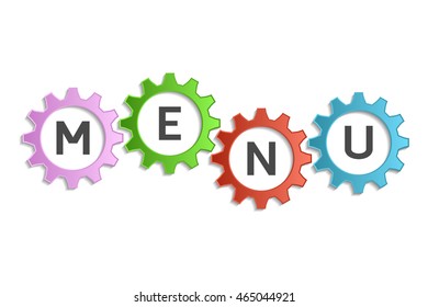 menu info word written in nuts