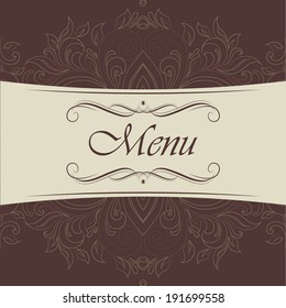 Menu. invitation