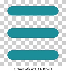 Menu Items vector pictogram. Illustration style is flat iconic soft blue symbol on a transparent background.