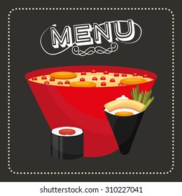 menu japanese design, vector illustration eps10 graphic 
