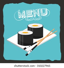 menu japanese food design, vector illustration eps10 graphic 