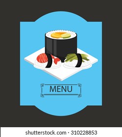 menu japanese food design, vector illustration eps10 graphic 