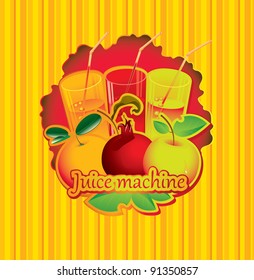 menu for juices and fresh