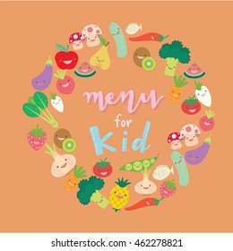 menu for kid