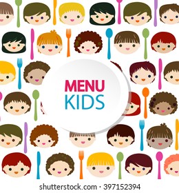 menu kids faces 