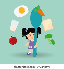 Menu Kids icon design, vector illustration, vector illustration