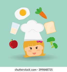 Menu Kids icon design, vector illustration, vector illustration