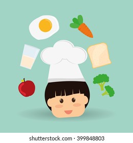 Menu Kids icon design, vector illustration, vector illustration