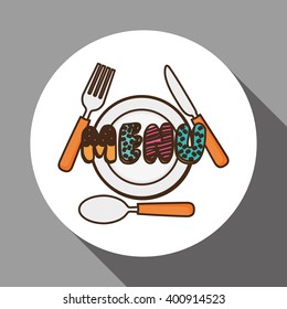 Menu Kids icon design, vector illustration, vector illustration
