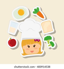 Menu Kids icon design, vector illustration, vector illustration