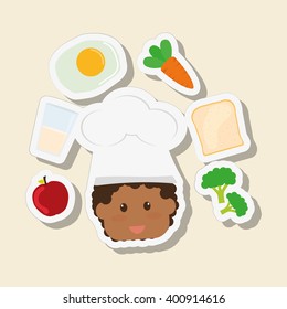Menu Kids icon design, vector illustration, vector illustration