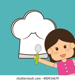 Menu Kids icon design, vector illustration