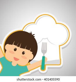 Menu Kids icon design, vector illustration, vector illustration