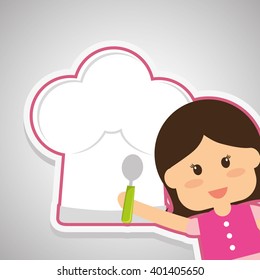 Menu Kids icon design, vector illustration