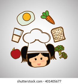 Menu Kids icon design, vector illustration, vector illustration