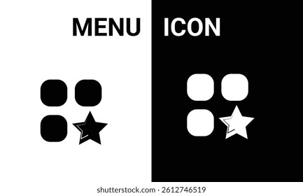 Menu and layout grid add icon.