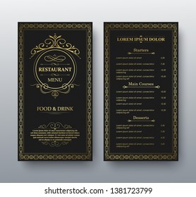 Menu Layout Ornamental Elements Stock Vector (Royalty Free) 1443488102